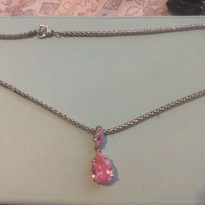 Pink Cubic Zirconia Necklace